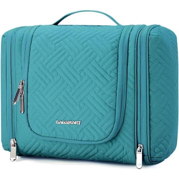 Travel Toiletry Bag for Women, Hanging Toiletry Bag with Hook, Travel Cosmetic - Picture 2 of 6